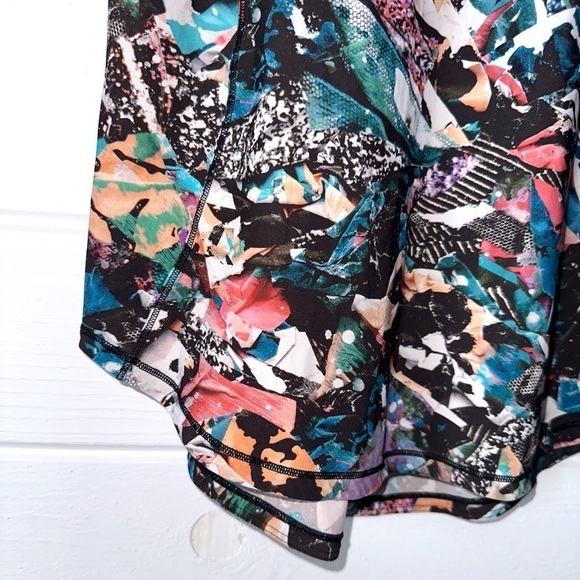 Lululemon Sculpt Tank II Color Crush Multi Black Mesh Activewear Breathable Sz 4 - Picture 8 of 11